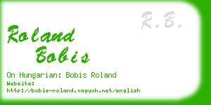 roland bobis business card